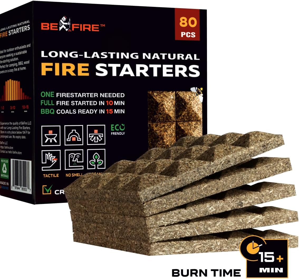 Разжигатель огня • 80 шт Fire Starters