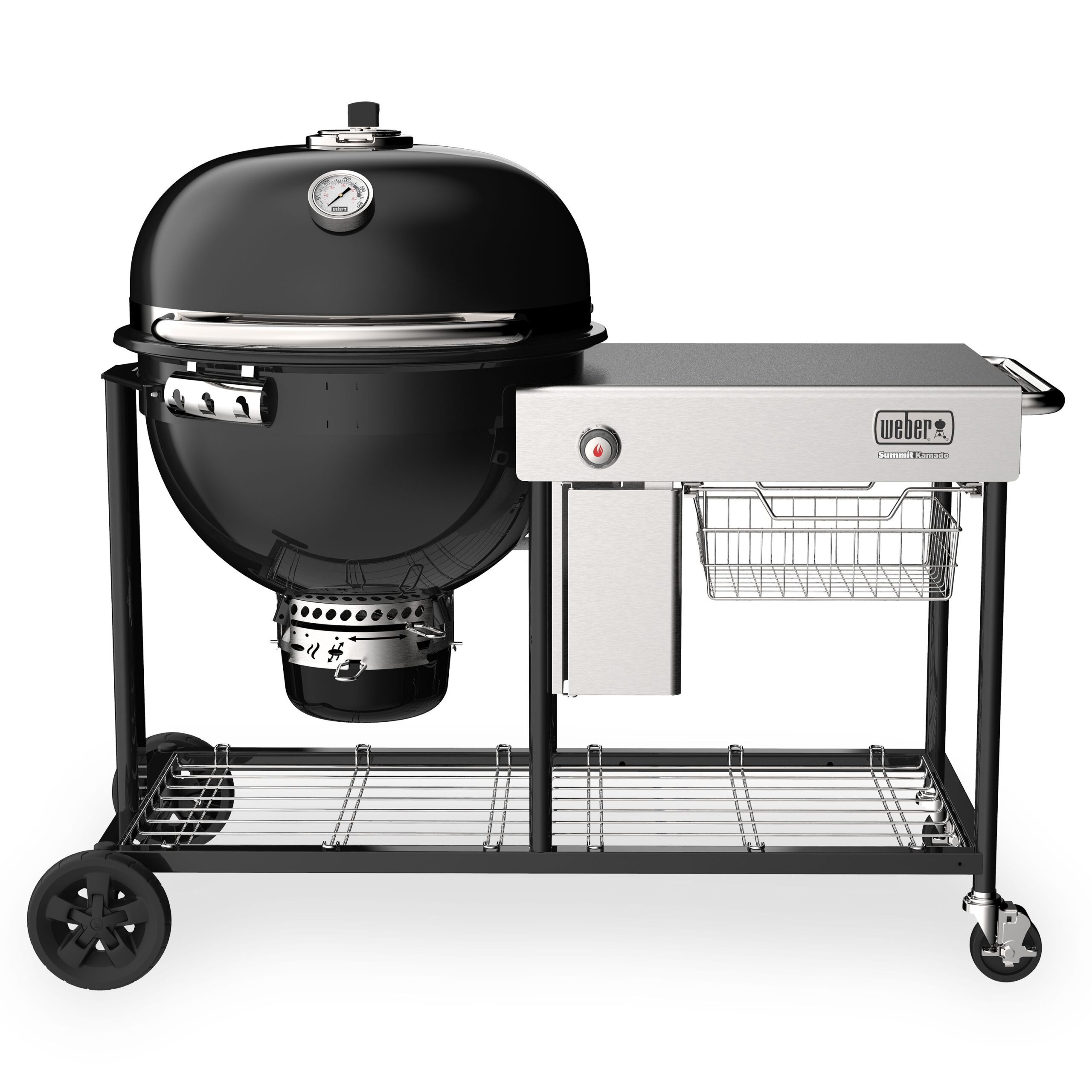 Вугільний гриль Weber Summit Kamado S6 61 см, чорний