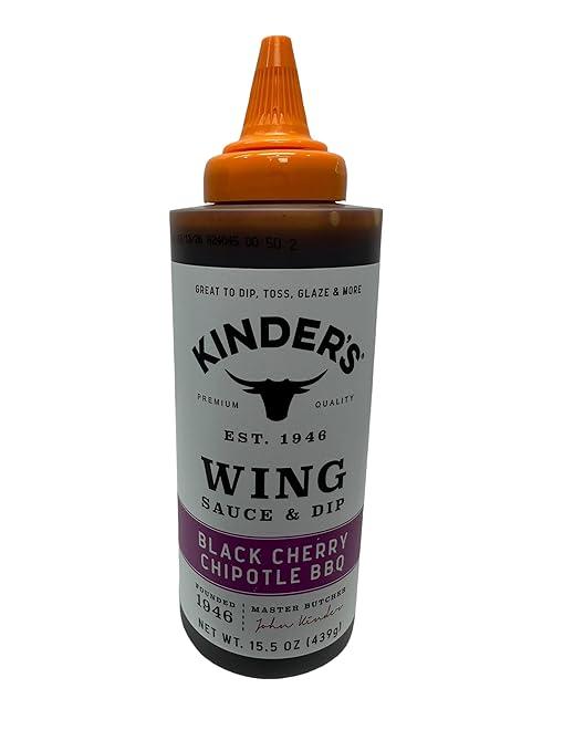 Соус Kinder's Wing Sauce & Dip Black Cherry Chipotle BBQ вишня с чипотле 439 г