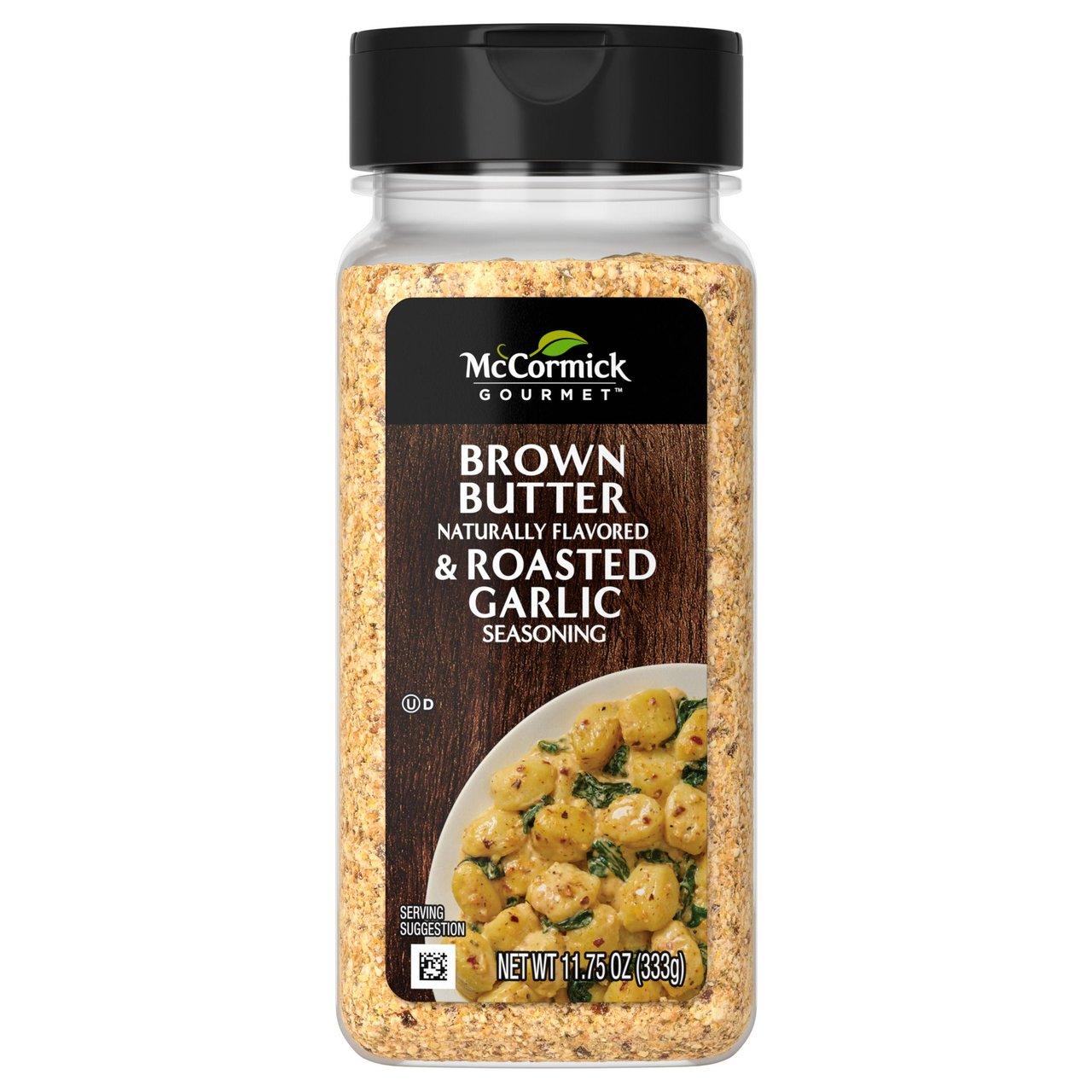 Приправа McCormick Gourmet Brown Butter & Roasted Garlic Seasoning з обсмаженим часником та коричневим маслом, 333 г