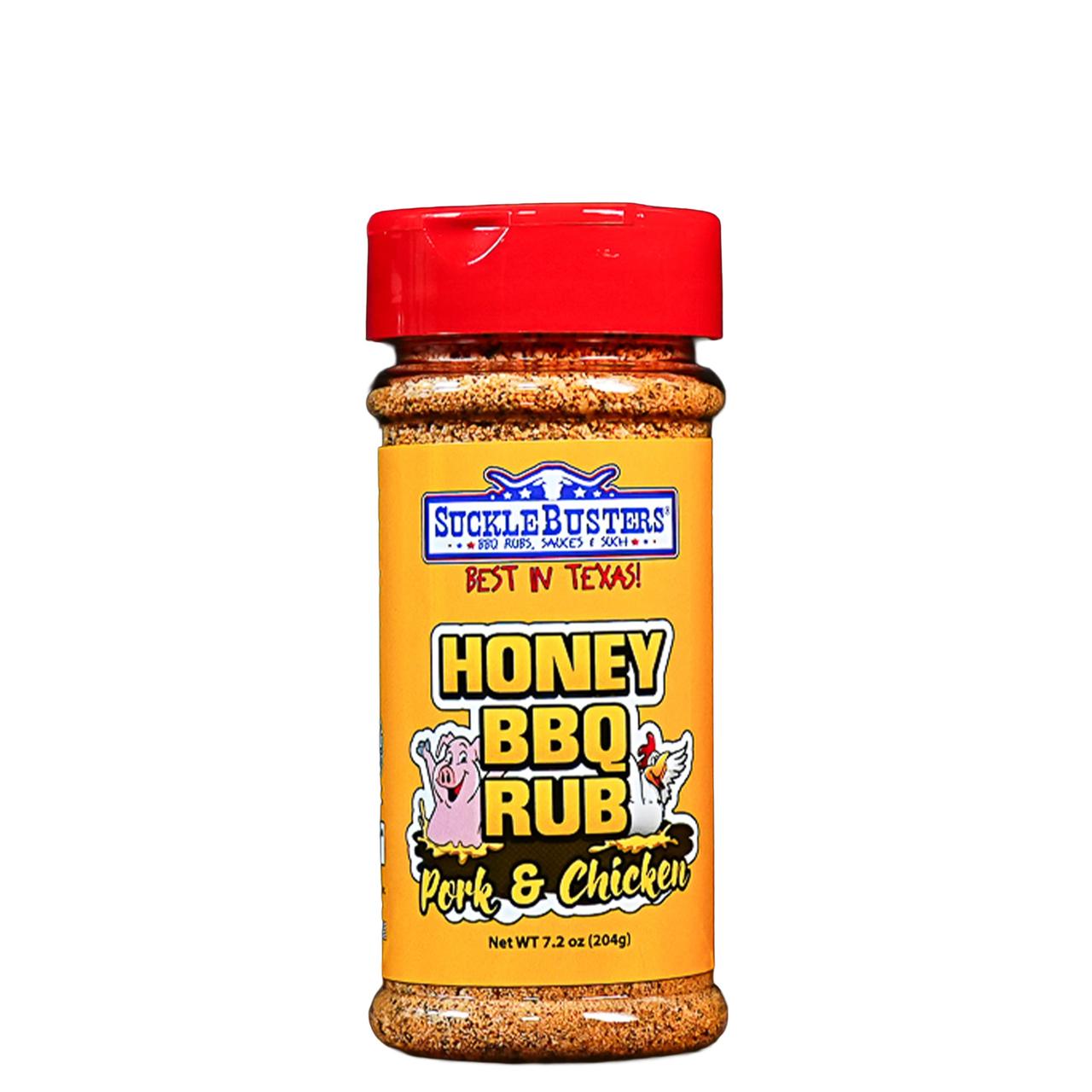 Медова BBQ приправа SuckleBusters Honey BBQ Rub, для курки та свинини, 204 г