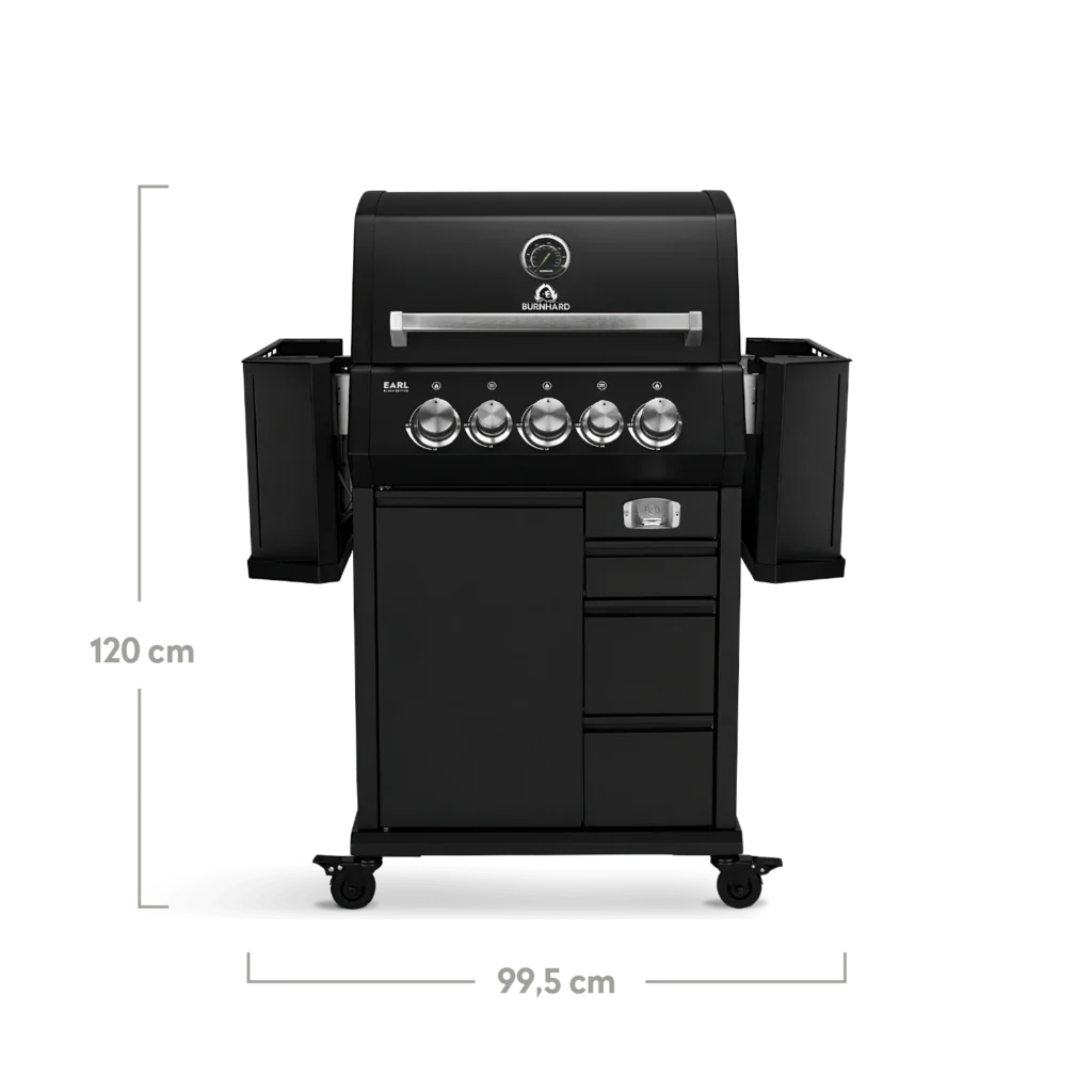 Газовий гриль BURNHARD EARL 3B Black Edition