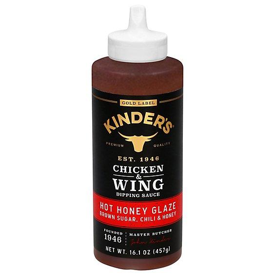 Соус для курки та крильцят Kinder's Chicken & Wing Dipping Sauce Hot Honey Glaze чилі та мед, для курки, 457 г