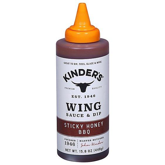 Соус для крильцят Kinder's Wing Sauce & Dip Sticky Honey BBQ, для курки, 448 г