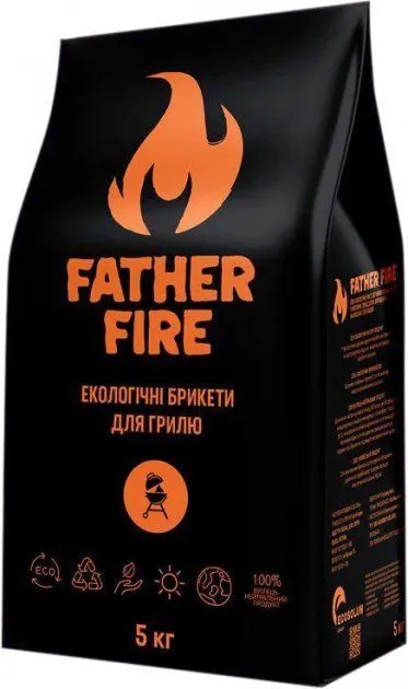 Брикети деревовугільні FATHER FIRE 5 кг
