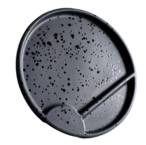 Комплект гриль-тарілок з 2-х шт. Detiles, (чорний блік)