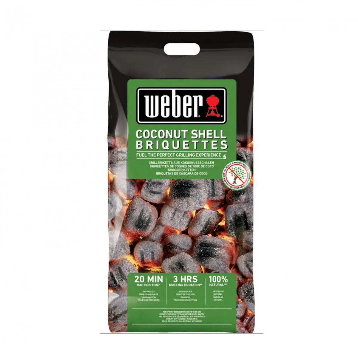 Брикети кокосові WEBER 2 КГ - 18450