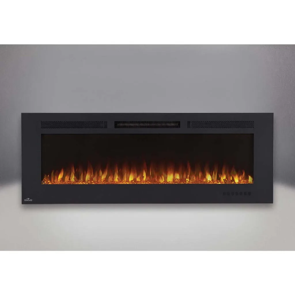 Камін електричний горизонтальний Napoleon Allure Phantom 60 з металевою сіткою, чорний мат NEFL60FH-MT