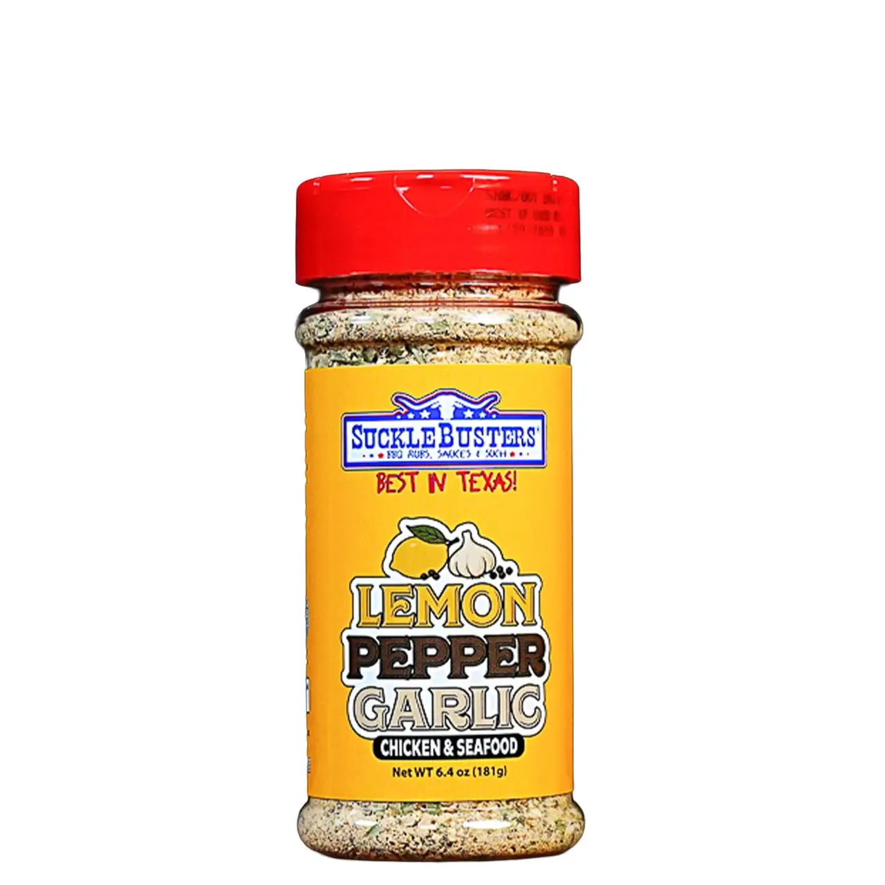 Приправа SuckleBusters Lemon Pepper Garlic з лимоном, чорним перцем та часником, для курки й морепродуктів, 181 г